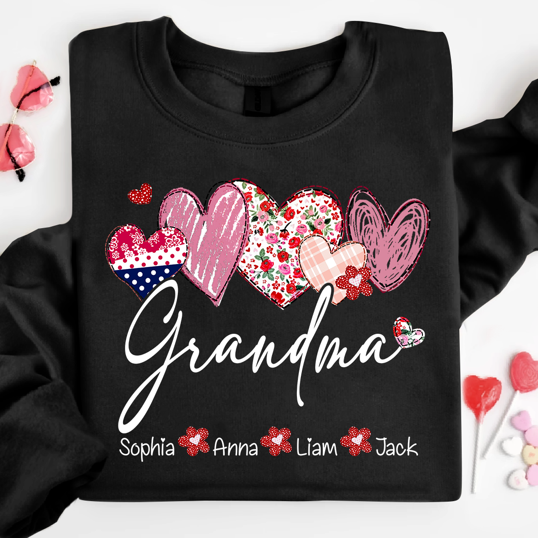 Valentine's Day Heart Grandma Life And Kids LTP01