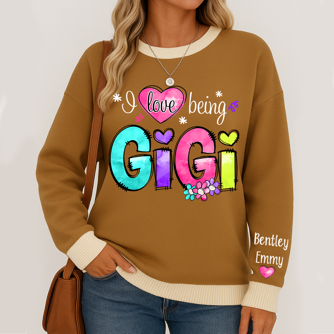 Personalized I Love Being Gigi Color 2025 Sweatshirt Mix