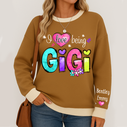 Personalized I Love Being Gigi Color 2025 Sweatshirt Mix