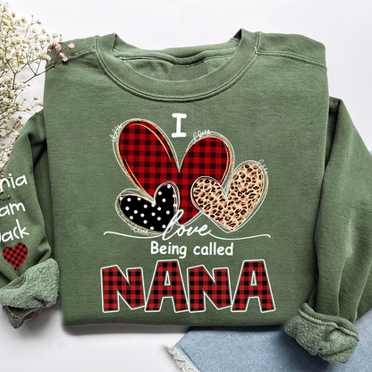 Custom I Love Being Called Mimi Sweatshirt, Grandma Shirt with Kids Names, Mother's Day Gift for Grandma