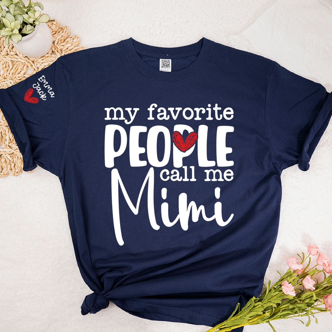 My Favorite People Call Me Mimi T-shirt Cute Grandma Shirt Gift from Grandkids
