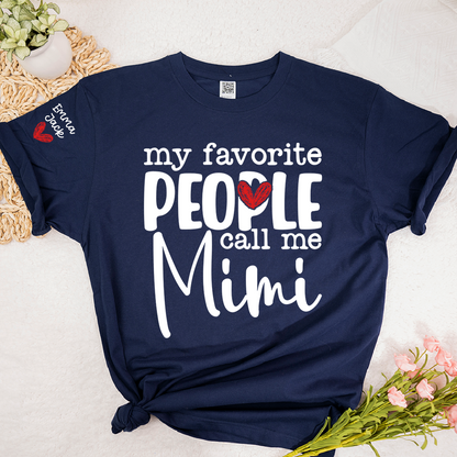My Favorite People Call Me Mimi T-shirt Cute Grandma Shirt Gift from Grandkids