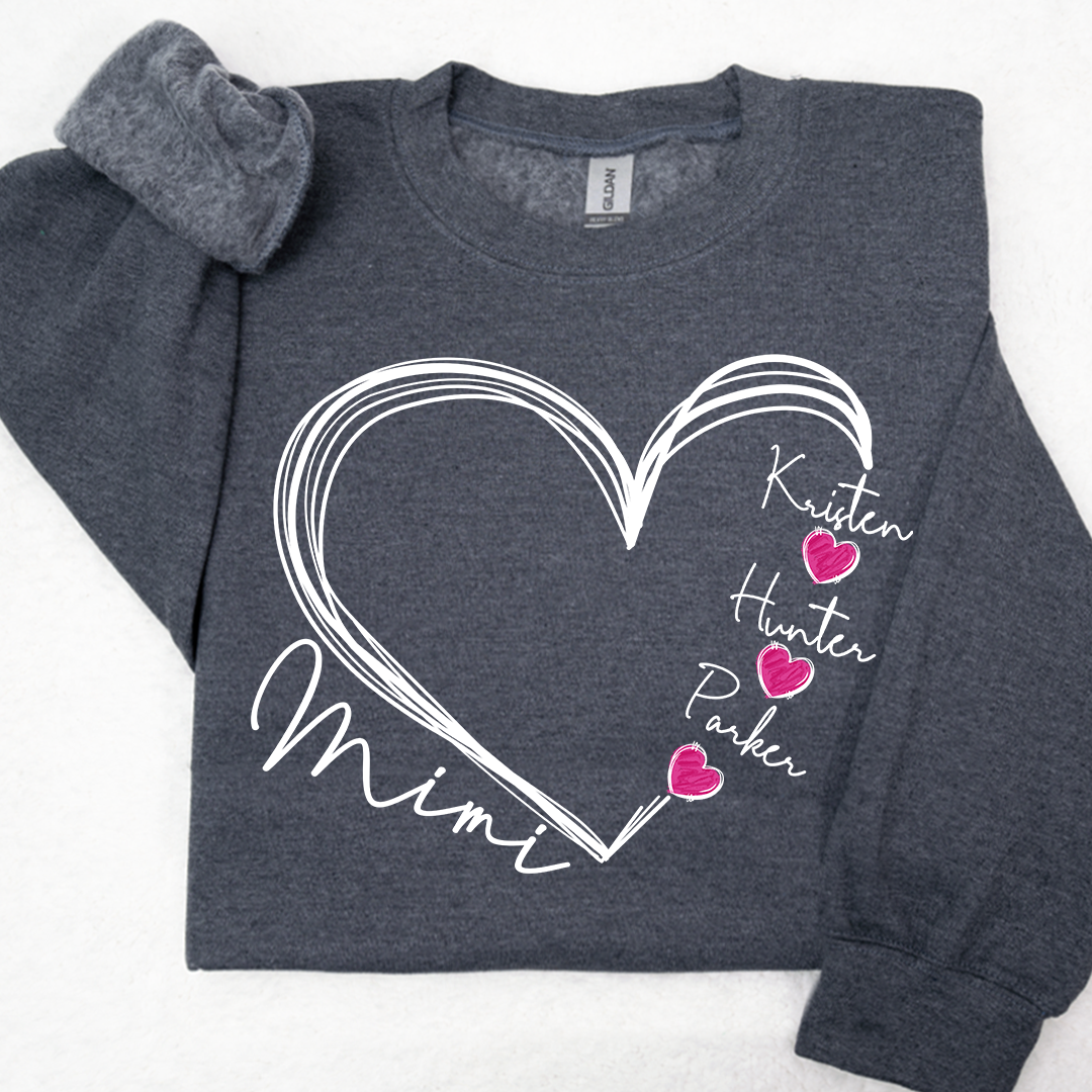 Custom Heart Mimi And Kids Valentine's Day LTP01