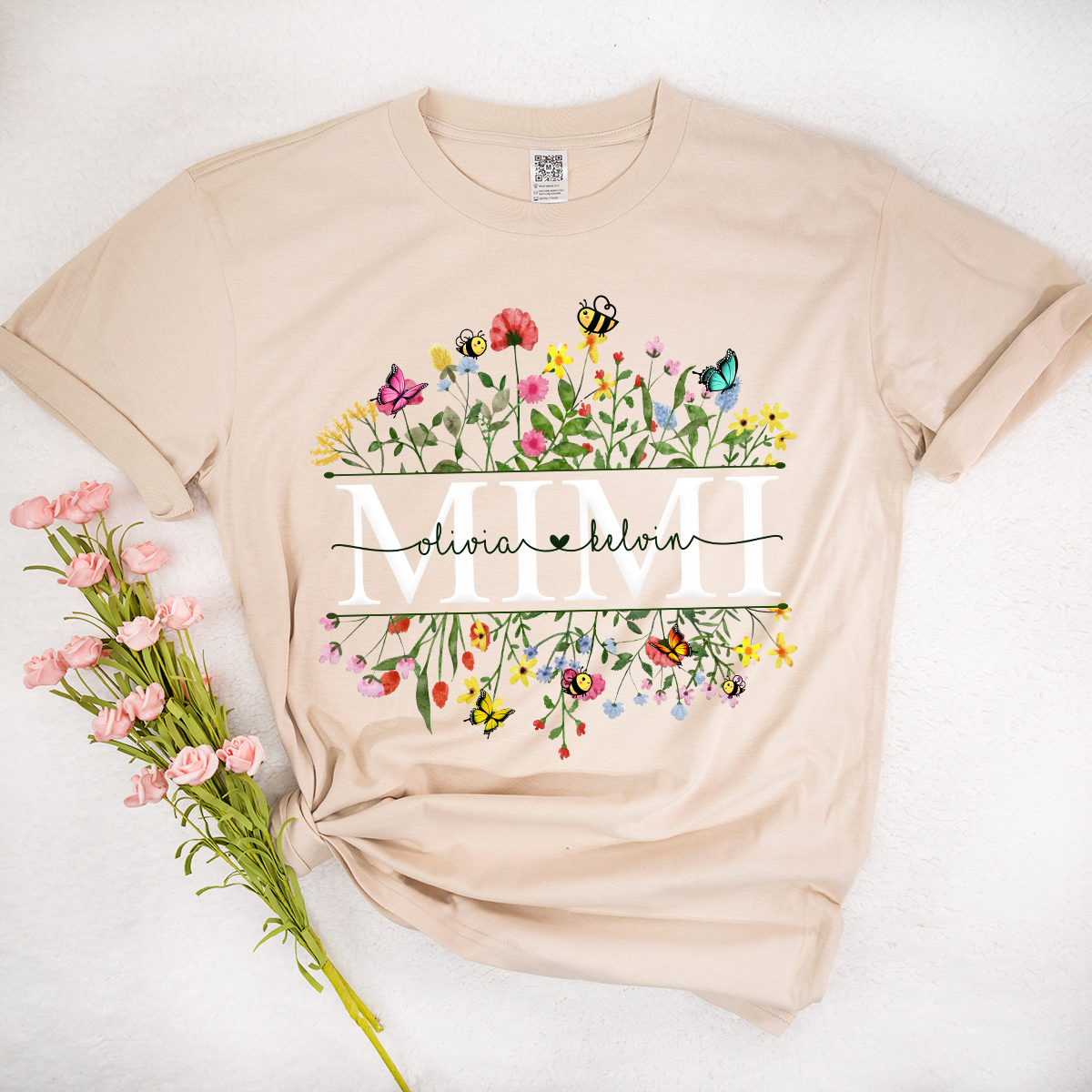 Custom Nana Flower Trend 2024 Mother's Day T-Shirt