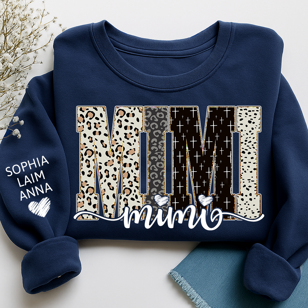 Custom Mimi Sweatshirt Bible Style Design, Gifts for Gigi and Kids, Meaningful Gifts for Loved Ones