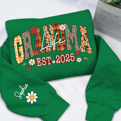 Preppy Fall Mimi Life, Personalized For Grandma And Kids