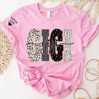 Custom Gigi Shirt Bible Style Design, Custom T-shirt Gift For Gigi And Her Grandchildren