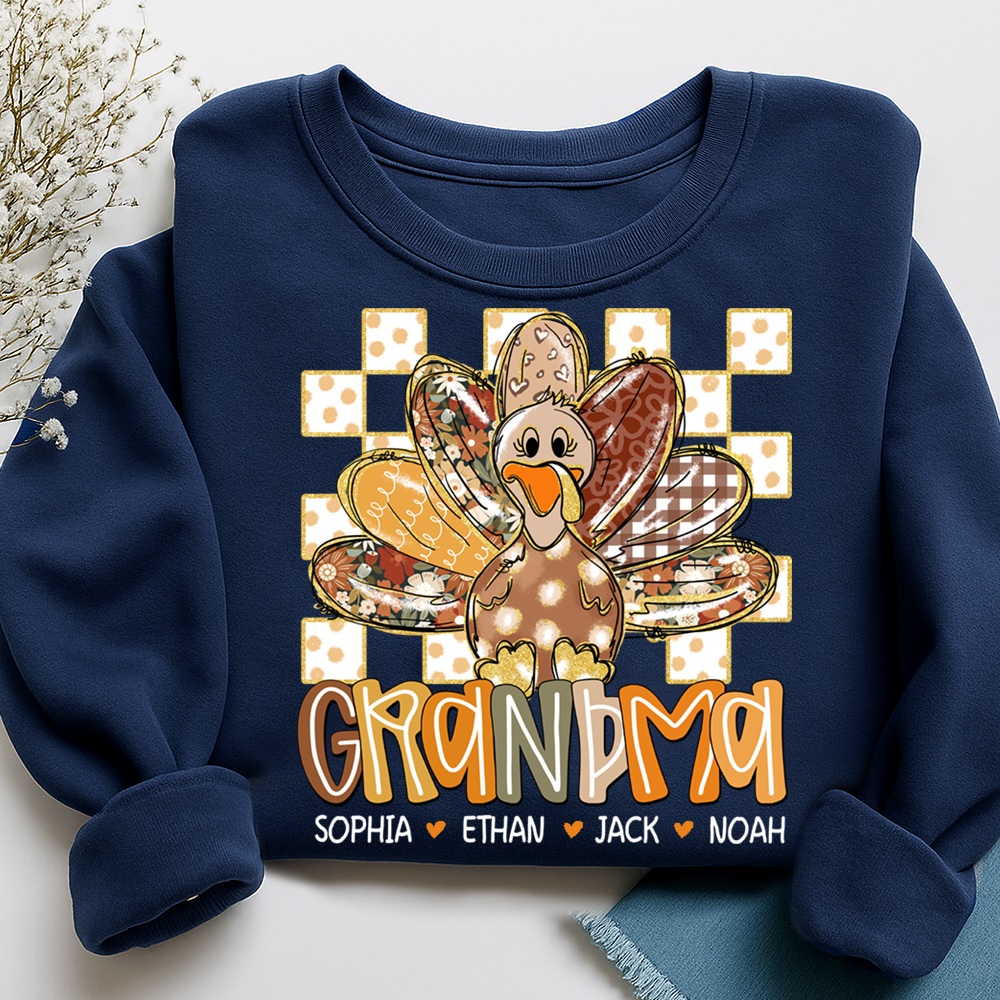 Thanksgiving Girly Fall For Gift Grandma And Kids