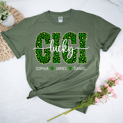Lucky Gigi Shirt St Patrick’s Day, Personalized Gigi Shamrock Name Shirt