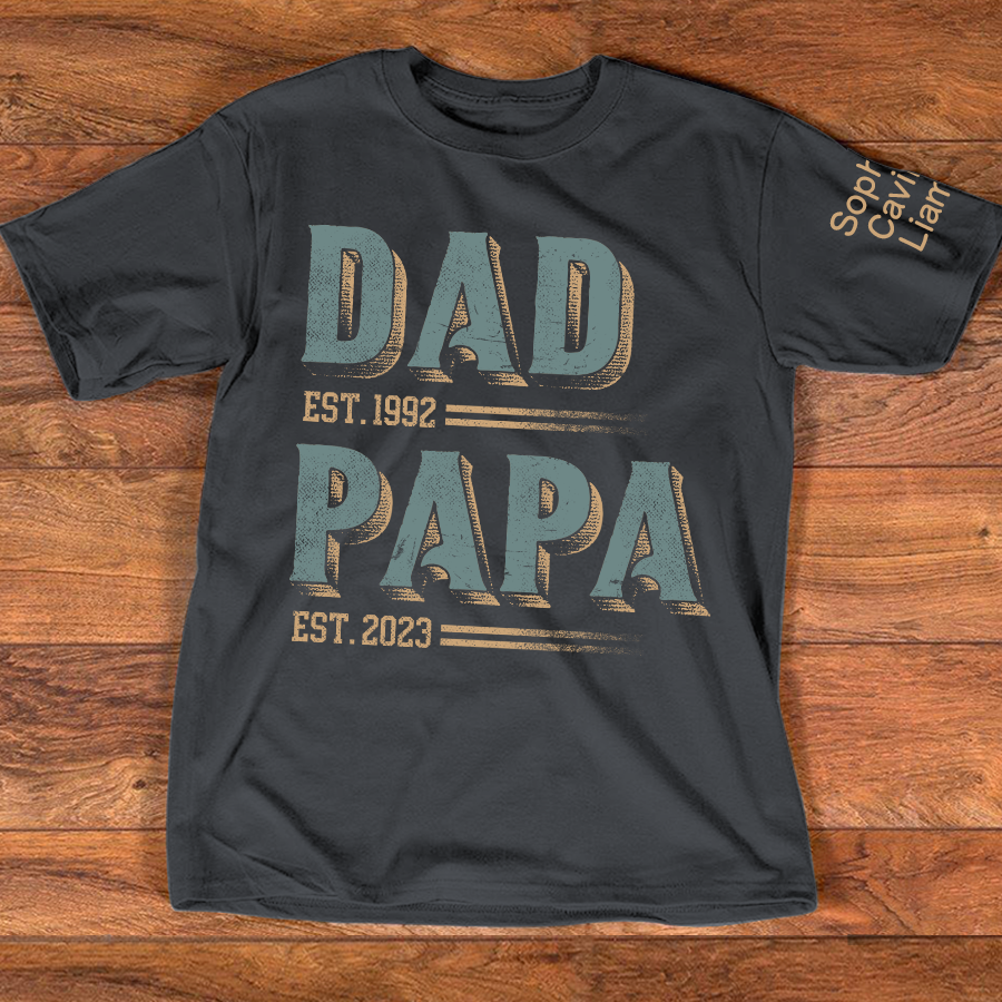 Personalized Dad Grandpa Est With Kids Father's Day