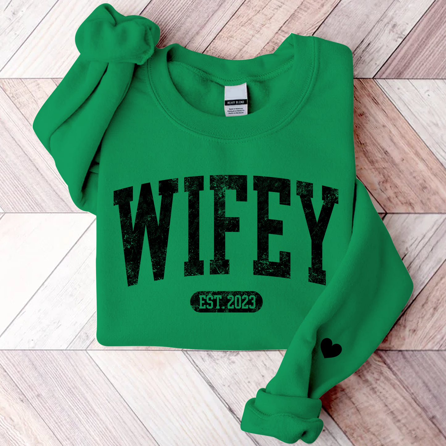 Personalize Wifey Sweatshirt, Engagement Sweatshirt, Bridal Shower Gift, Gift For Bride, New Wife Sweatshirt