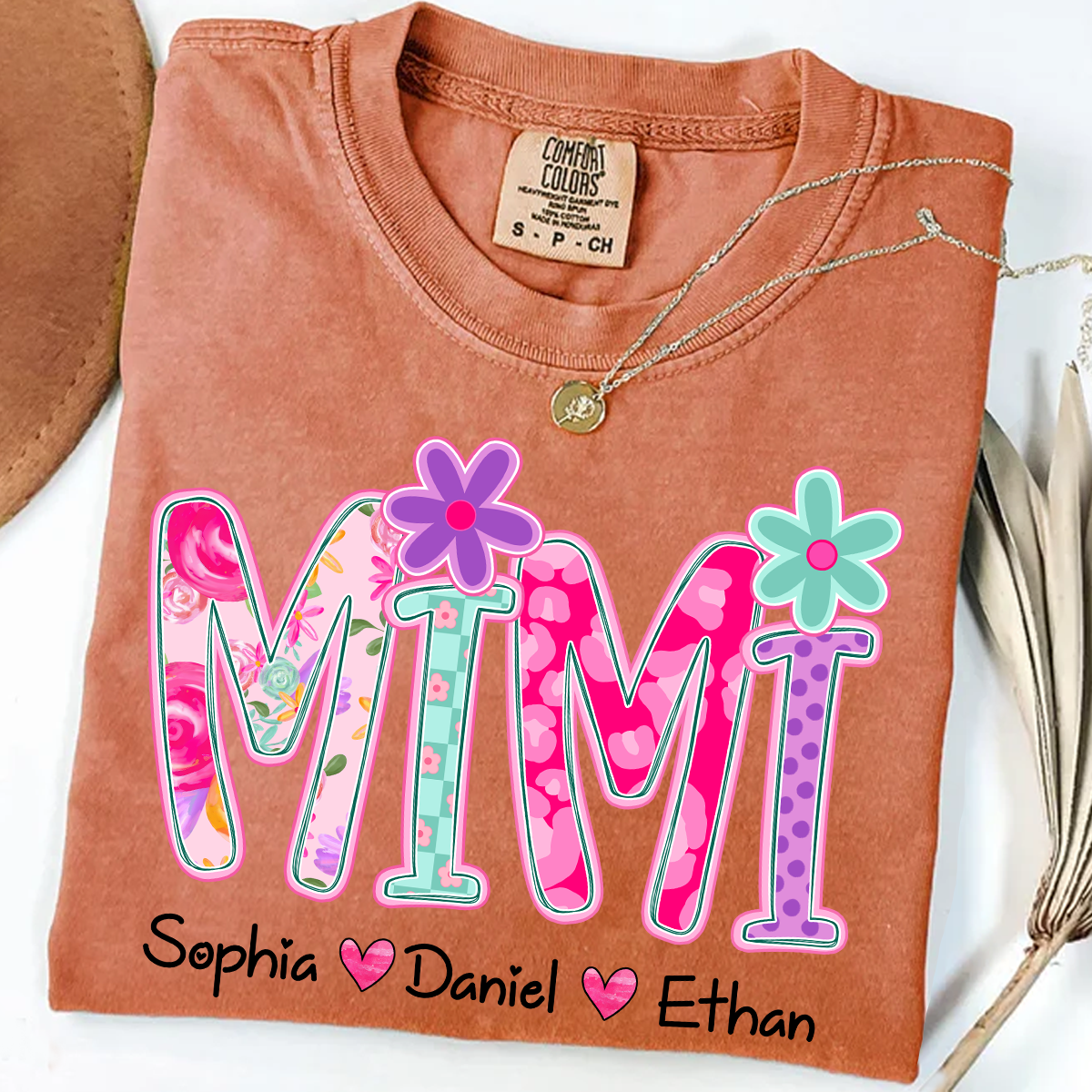 Comfort Colors® Personalized Mimi Flower Art 2026 Shirt