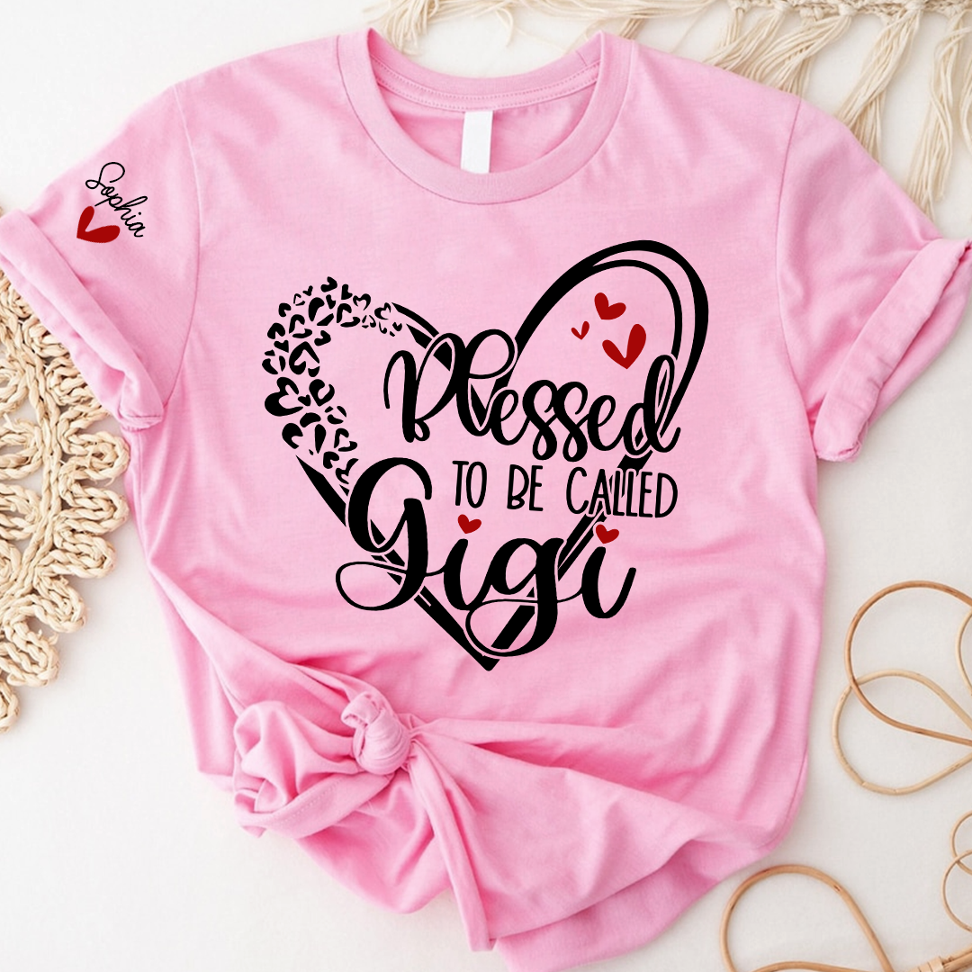 Blessed To Be Call Gigi, Custom Nicknames for Grandma and Kids