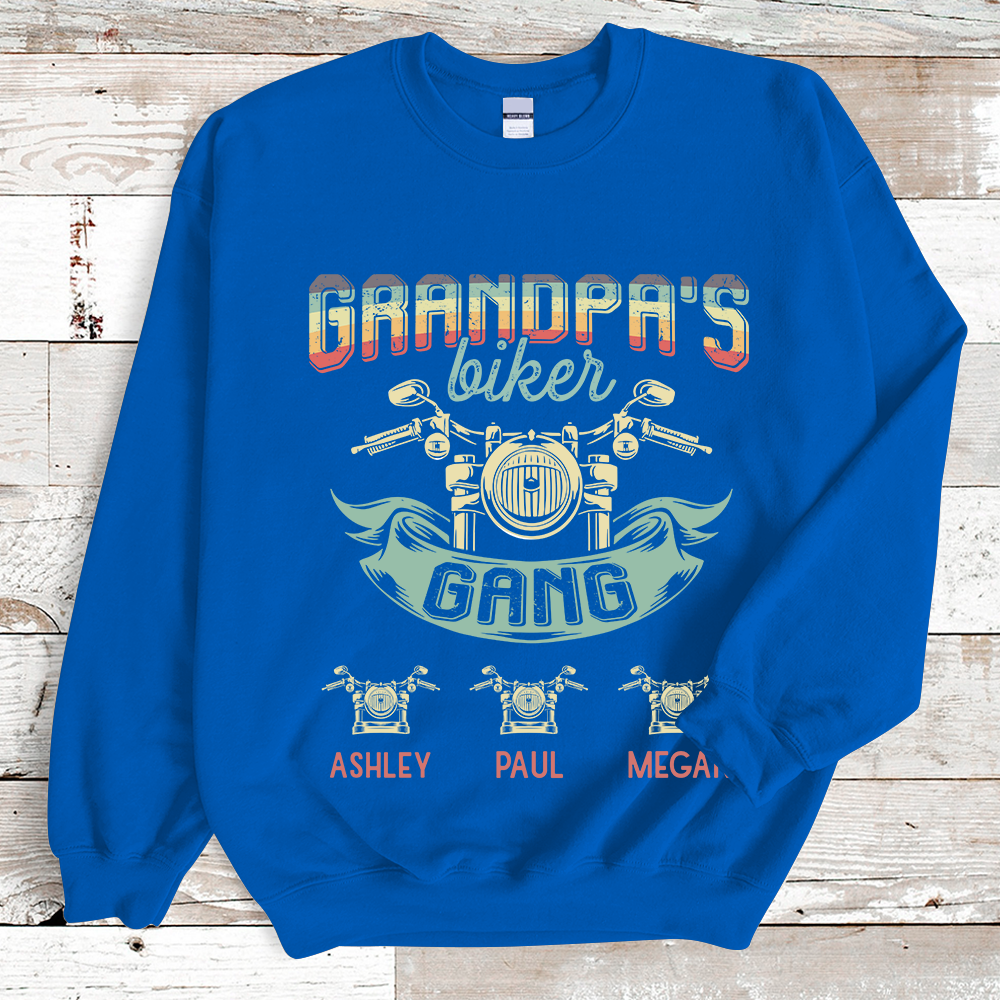 Grandpa Biker Gang Retro Sweatshirt