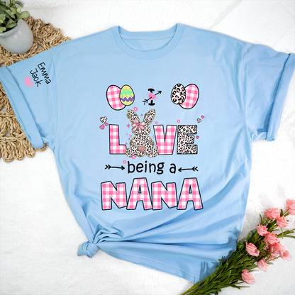 I Love Being a Nana Sweatshirt, Cute Pastel Family Crewneck for Nana