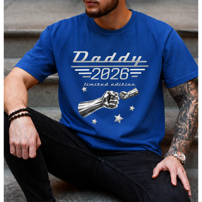 Dad Limited Edition T-Shirt – Personalized Fist Bump Design Gift for Father Papa Birthday Fathers Day