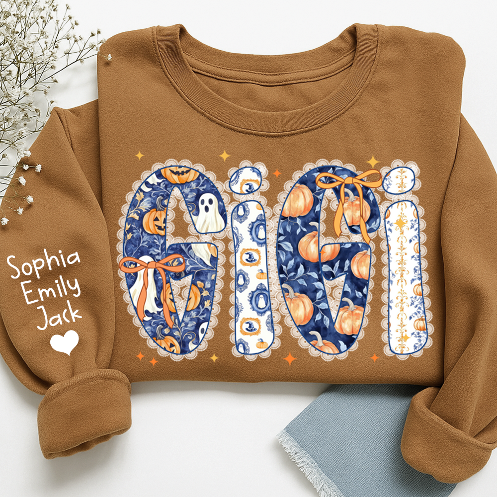 Personalized Fall Pumpkin, Custom Gifts for Gigi and Kids