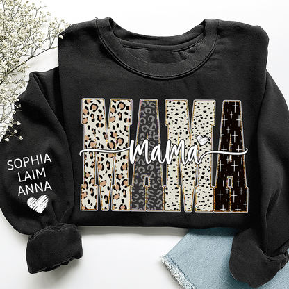 Custom Bible Style Mama Sweatshirt – Personalized Gift for Mom, Mama, or Grandma with Grandkids’ Names