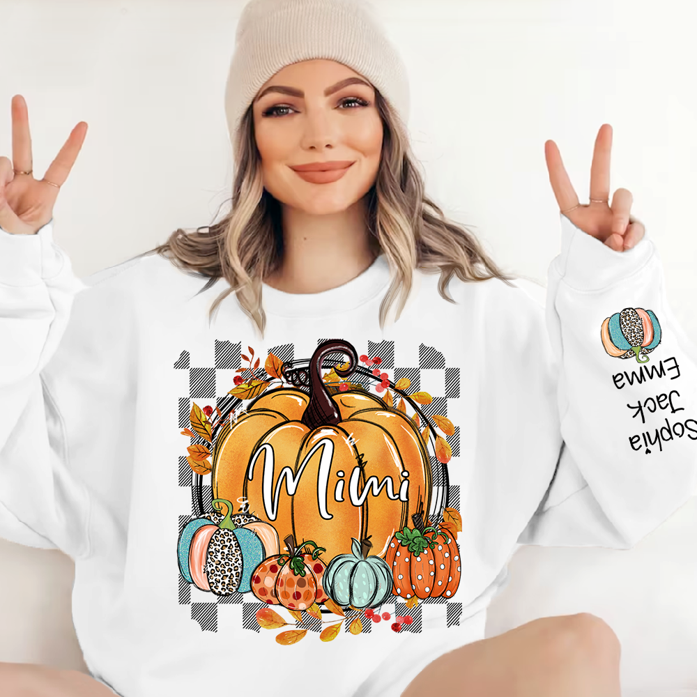 Custom Fall Pumpkin Nicknames for Mimi and Kids