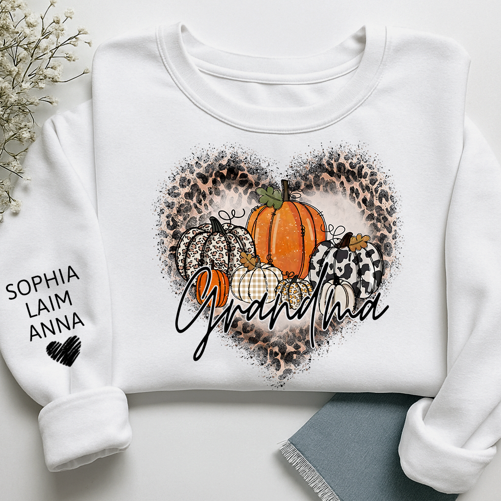 Mimi Leopard Print Autumn Sweatshirt, Gift for Grandma and Kids