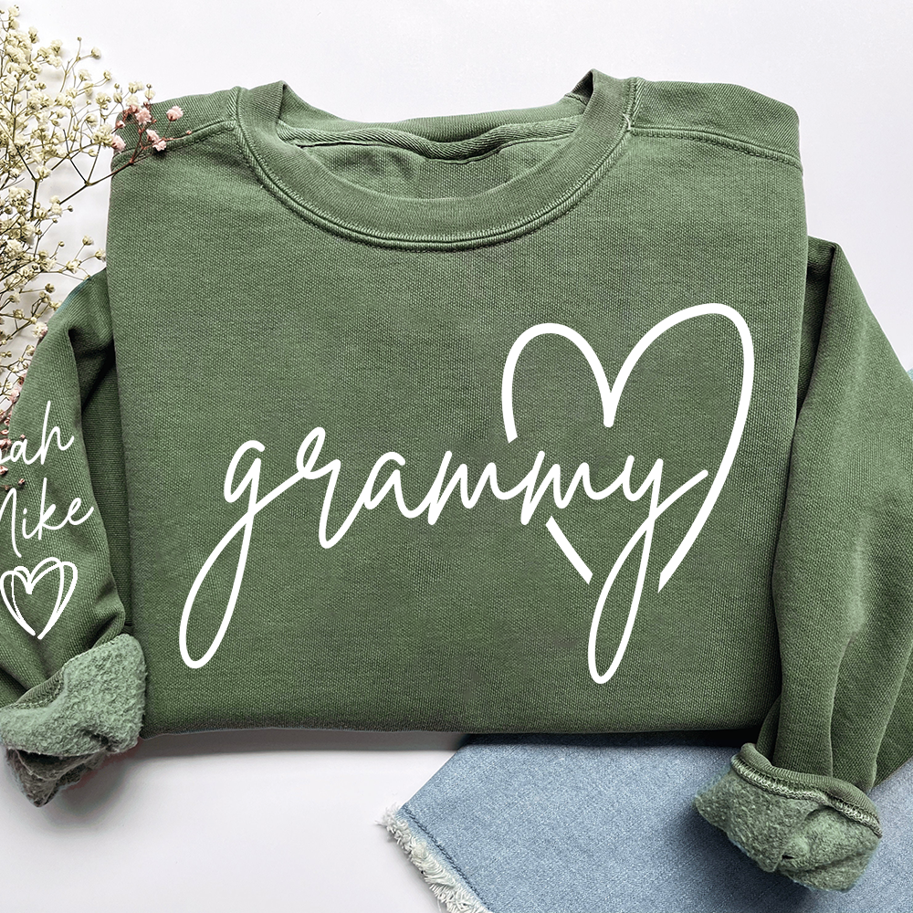 Personalized Grammy Sweatshirt, Custom Grandkids Names, Grandma Gift