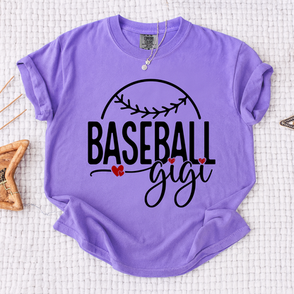 Comfort Colors® Baseball Gigi Heart, For Gift Grandma And Kids