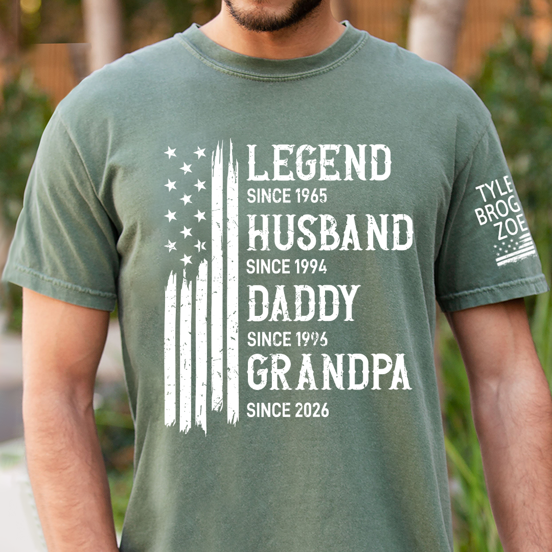 Personalized Legend Husband Dad Grandpa Custom with Custom Grankids Names