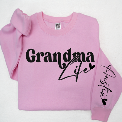Custom Grandma Life And Heart Kid PLT01