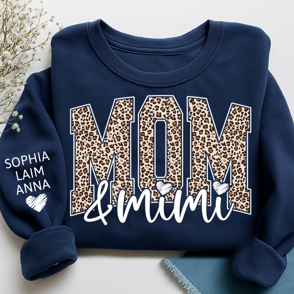 Personalized Mom & Grandma Sweatshirt, Custom Grandkids Names, Grandma Gift