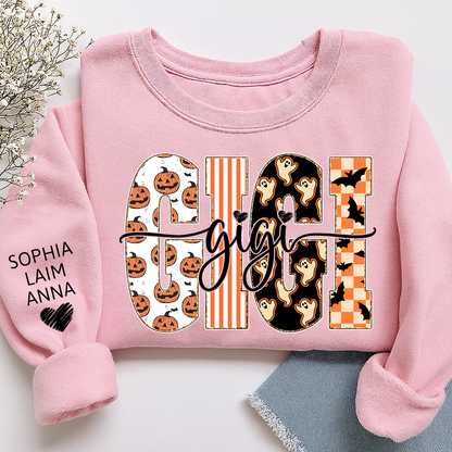 Custom Halloween Gift For Gigi And Her Grandchildren