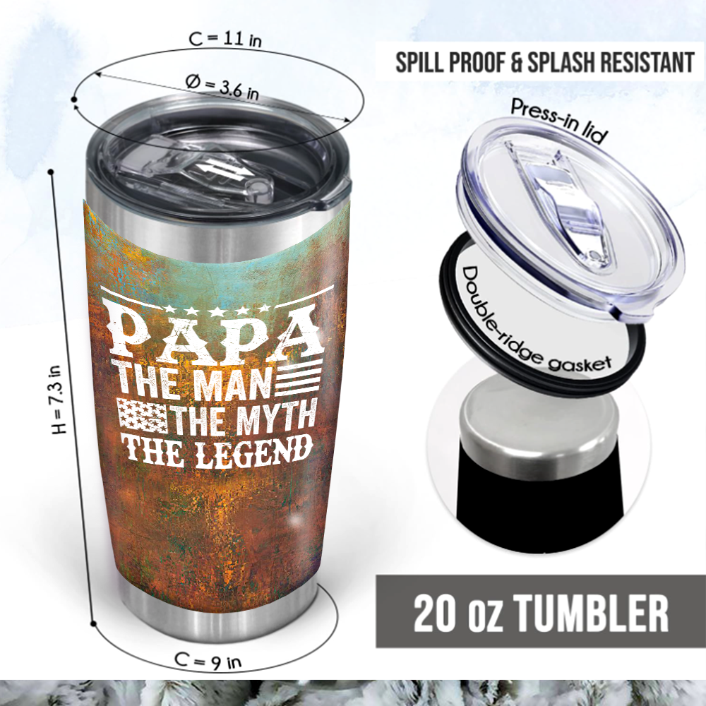 Personalized Water Cup, Custom Nickname The Man The Myth The Myth The Legend. Portable Water Cup With Lid