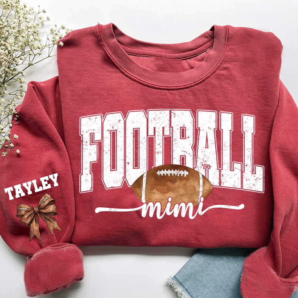 Personalized Football Mimi Sweatshirt With Grandma And Grandkids Names
