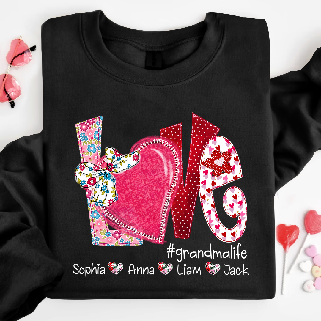 Love Custom Grandma Life And Kids Valentine's Day  LTP01