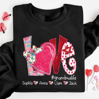 Love Custom Grandma Life And Kids Valentine's Day  LTP01
