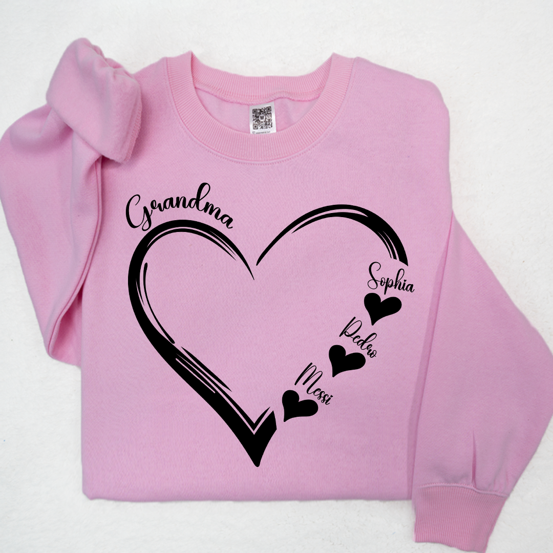 Doodle Heart Valentine For Grandma And Kids LTP01