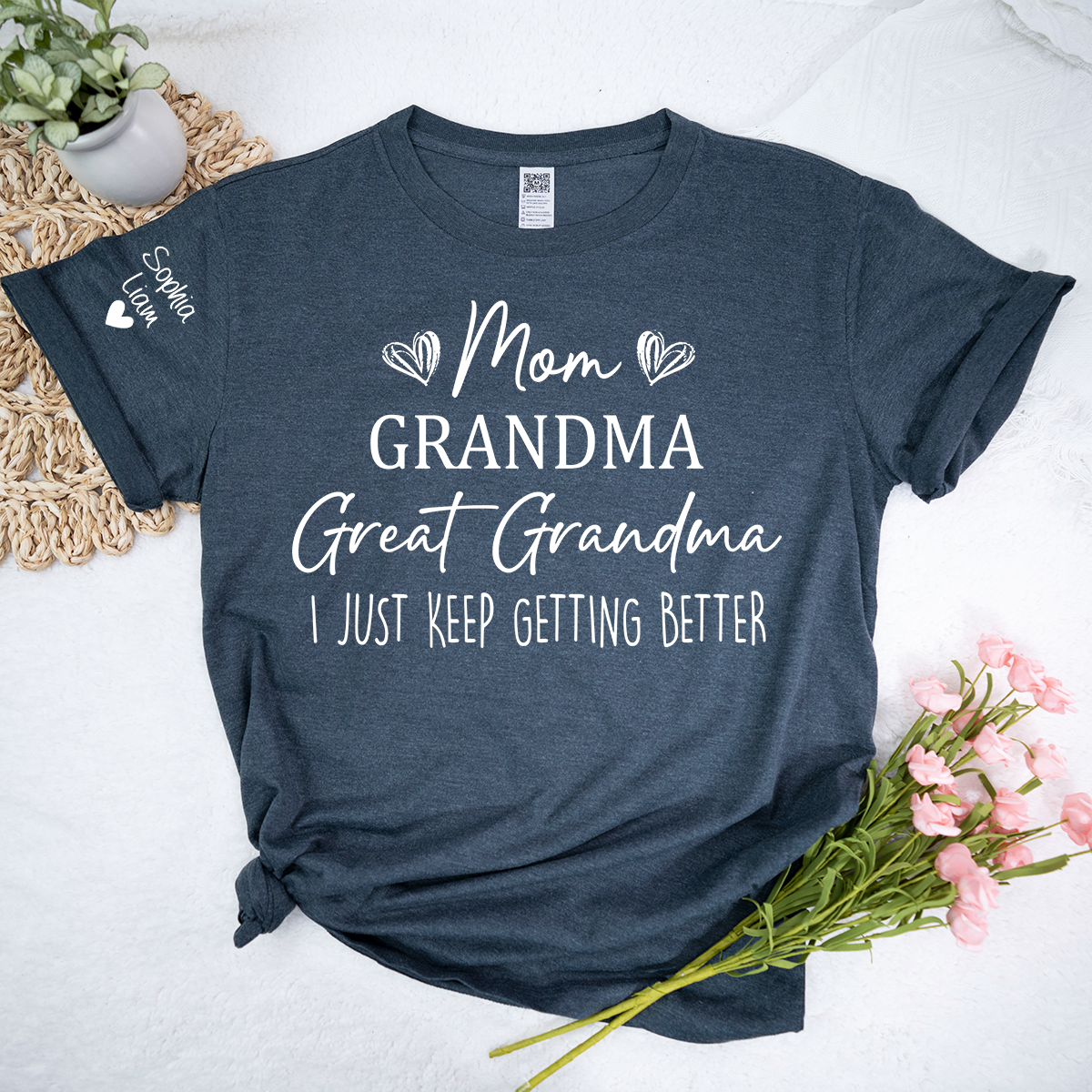 Mom Grandma Great Grandma Shirt, I Just Keep Getting Better T Shirt, Funny Family Generations Apparel for Women