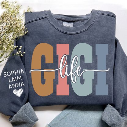 Custom Grandma Sweatshirt, Gift For Gigi And Her Grandchildren