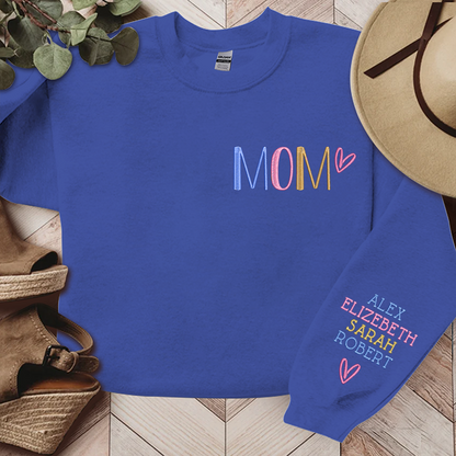 Custom Embroidered Sweatshirt, Christmas Gift for Grandma Mom Godmother Aunt Sister