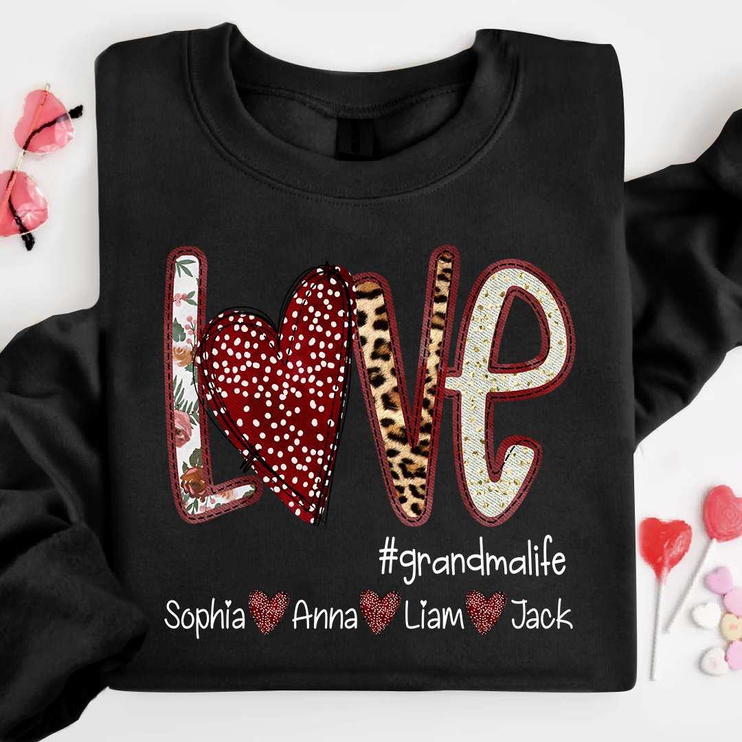Love Heart Grandma Life And Kids LTP01
