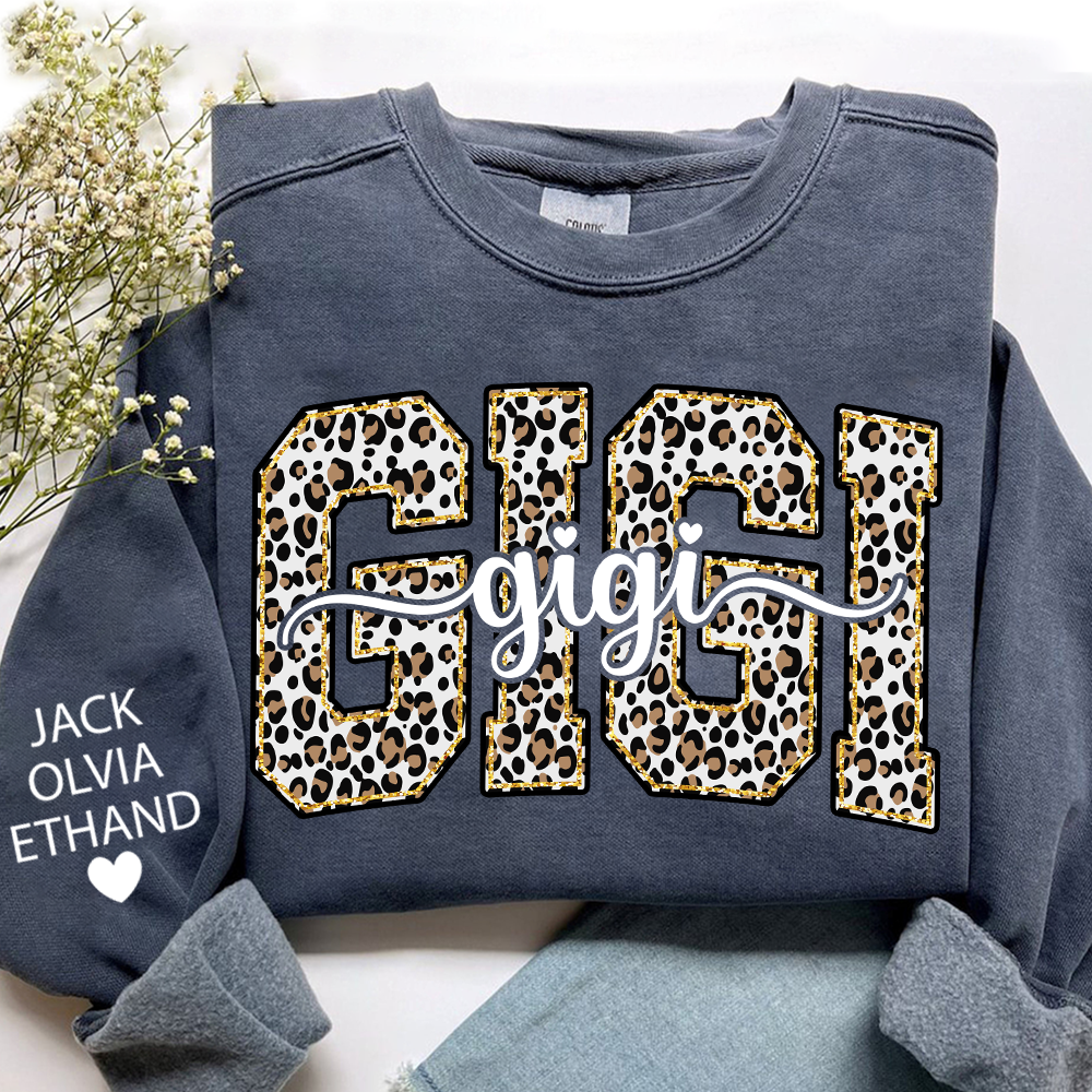 Gigi Leopard Bible Style Design, Custom Gift For Gigi And Her Grandchildren