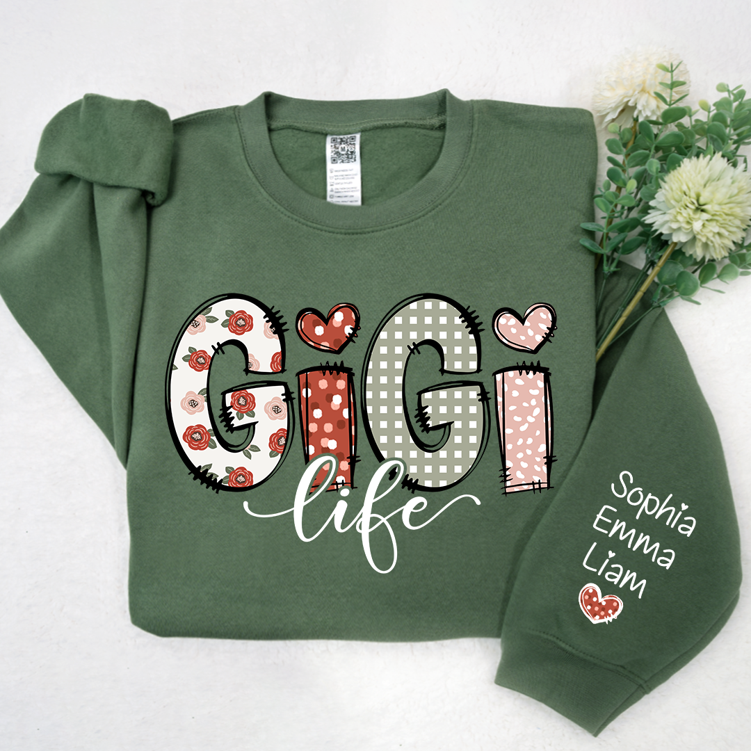 Custom Gigi Life And Grandkids Sweatshirt