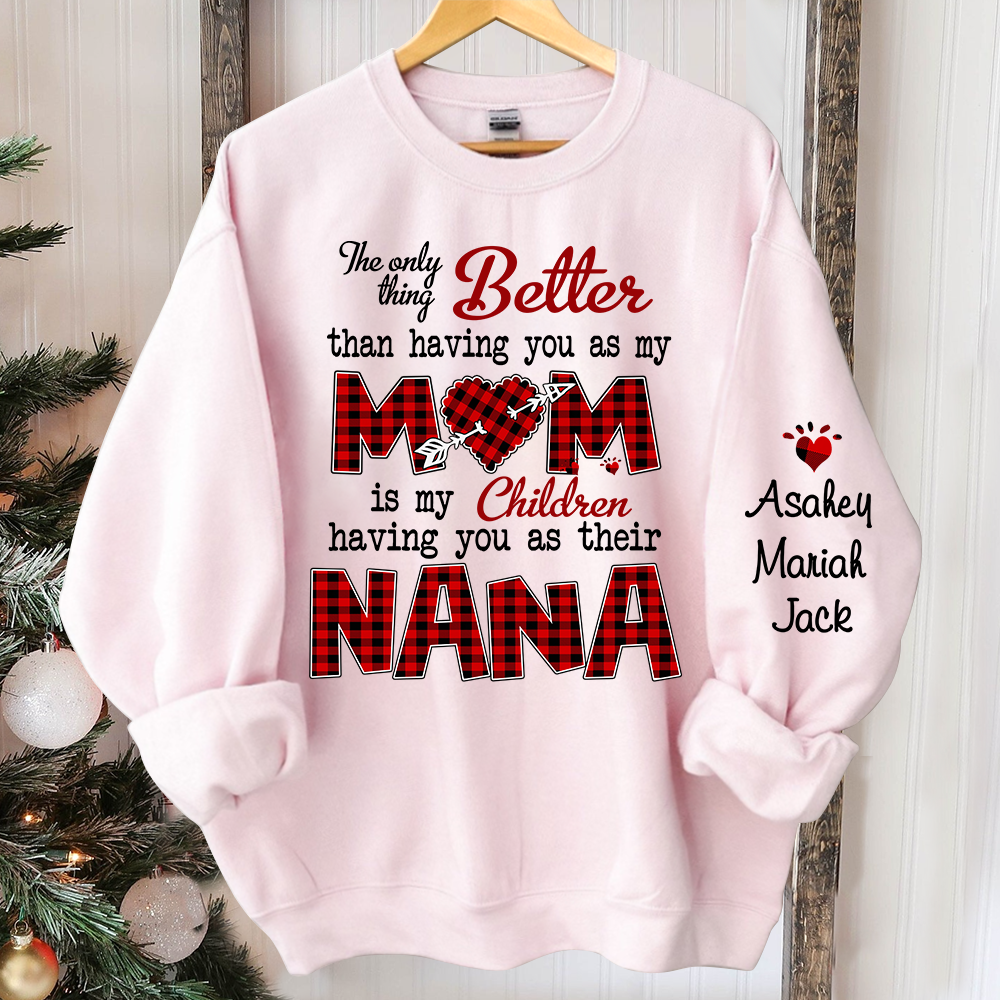 The only thing better than having you as my mom is my children having you as their nana Sweatshirt