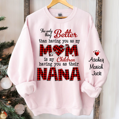 The only thing better than having you as my mom is my children having you as their nana Sweatshirt