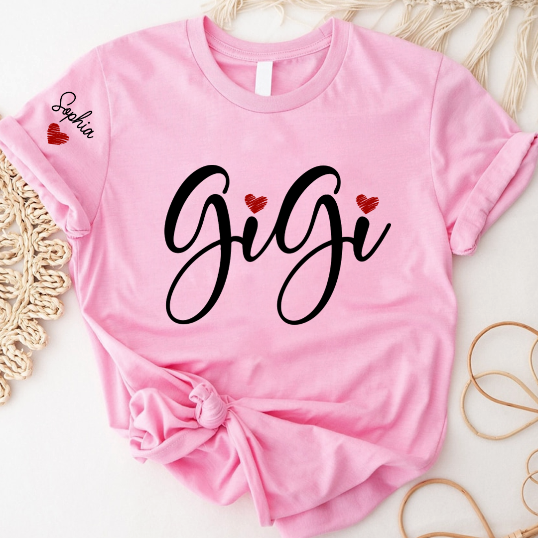 Gigi And Kids Custom T-Shirt 2025, Gift For Grandma