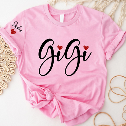 Gigi And Kids Custom T-Shirt 2025, Gift For Grandma