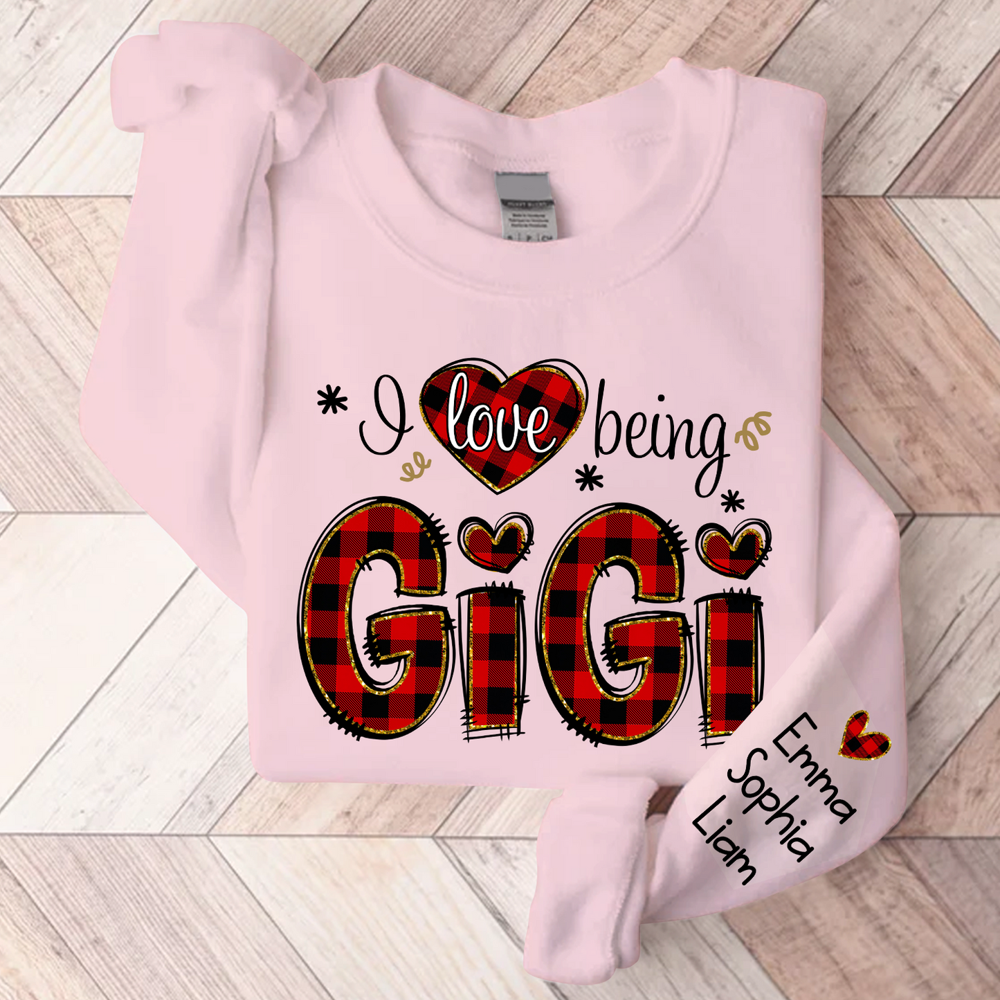 Love Being Gigi Christmas, Custom Grandma With Kids, Grandma Gift TH Sweatshirt