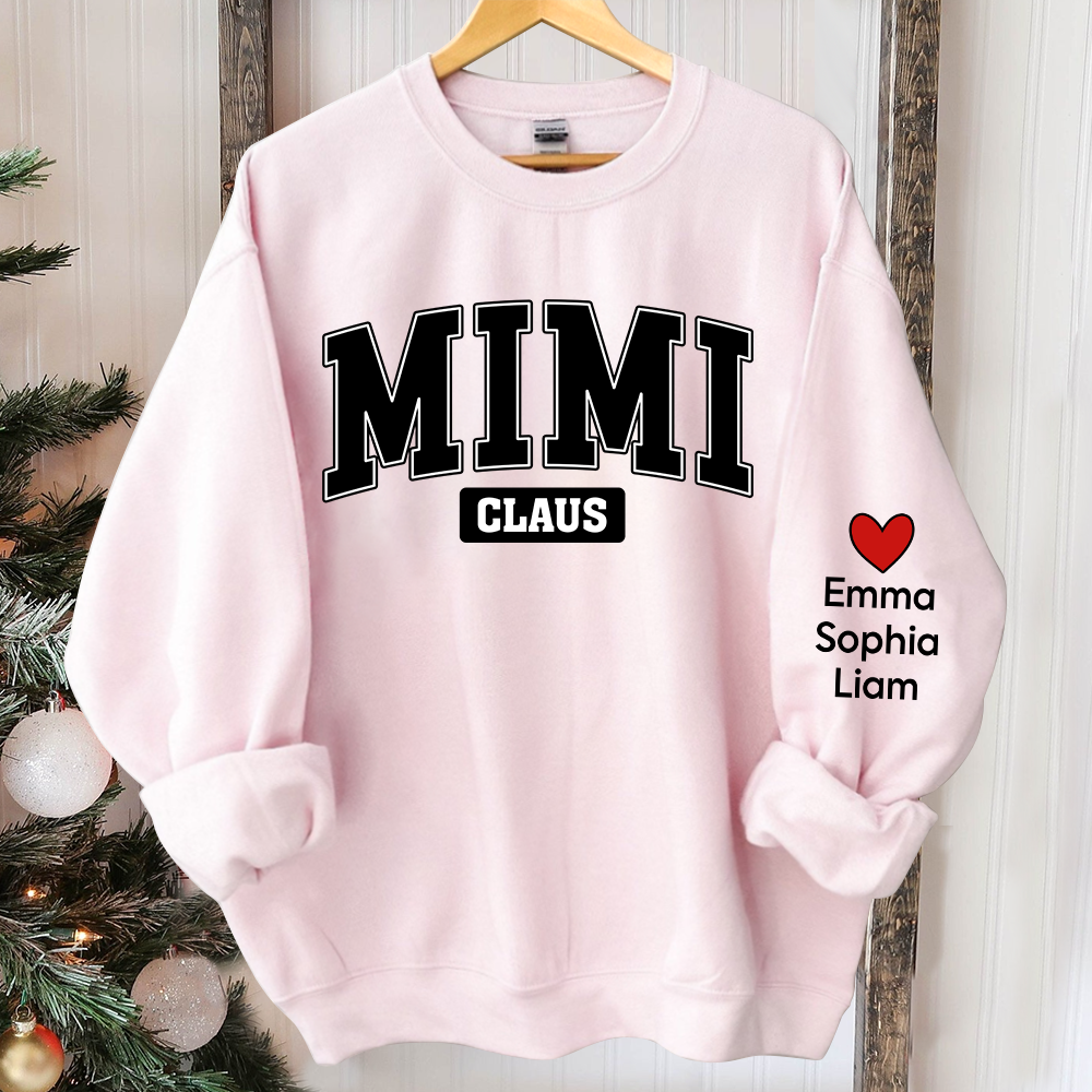 Personalized Mimi Claus Christmas, Custom Mimi And Kids, Grandma Gift TH Sweatshirt