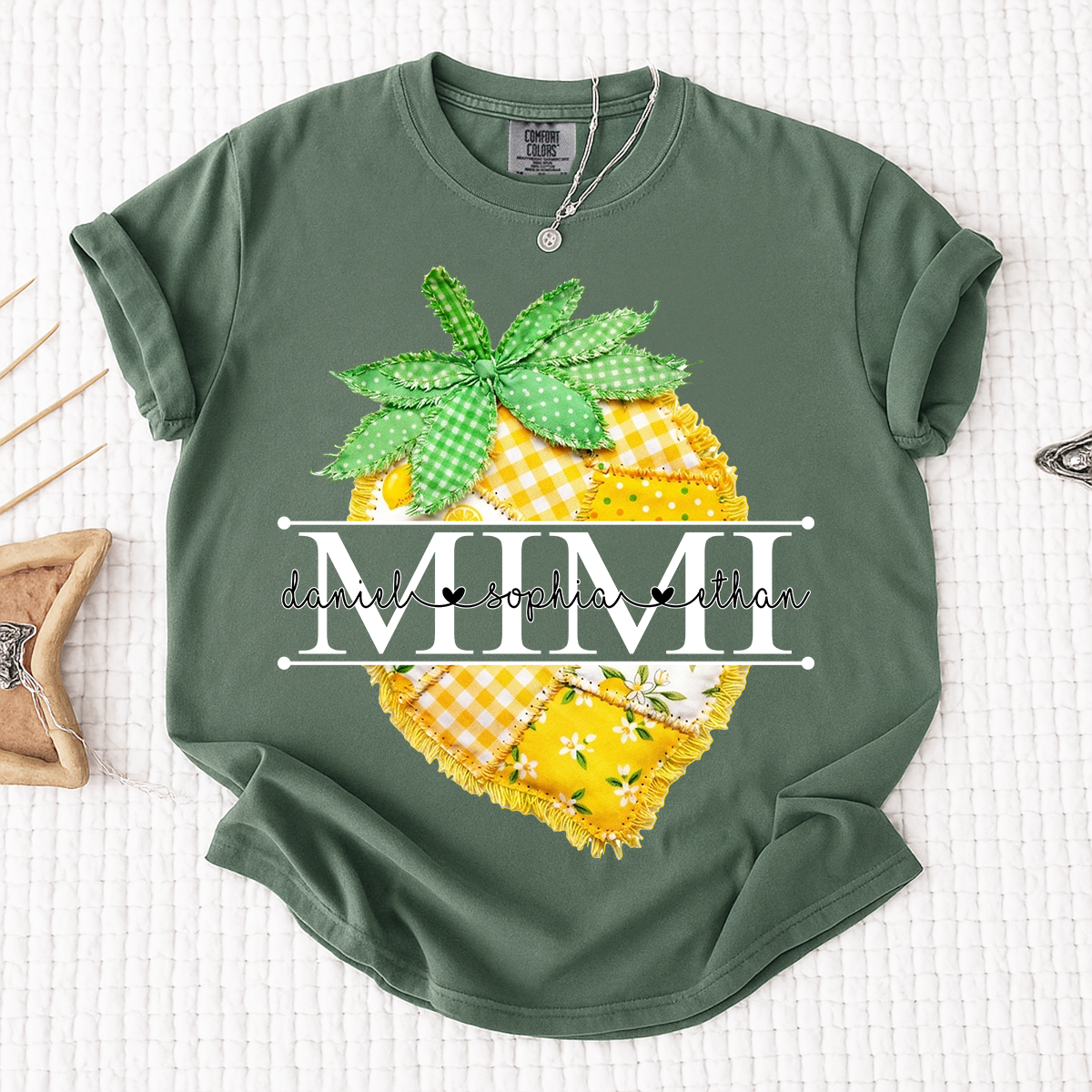 Comfort Colors® Personalized Mimi Lemon Shirt, Sweet Summer Fruit Grandma Gift