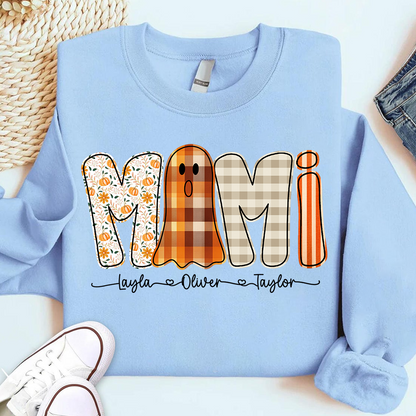Personalized Naughty Halloween Mimi Ghost, For Gift for Grandma And Kids