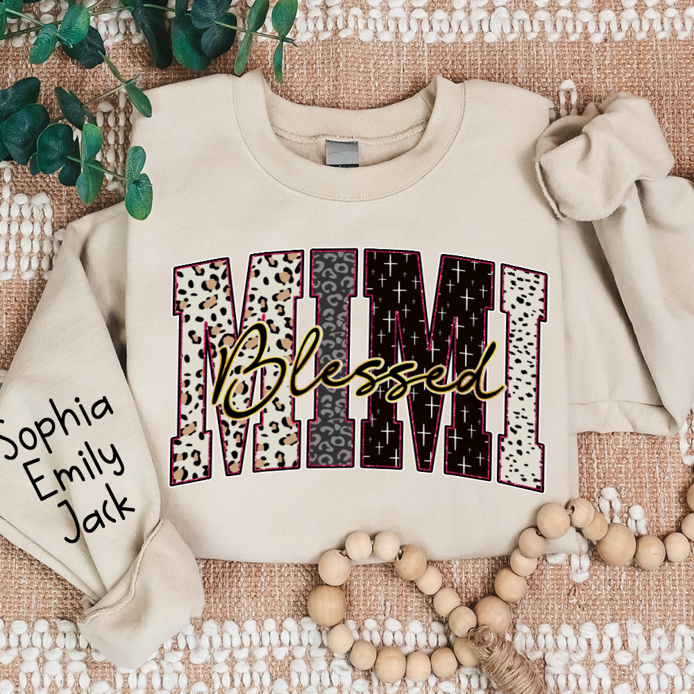 Leopard Bible Bundle, For Gift Grandma, Custom Grandma Name And Kids